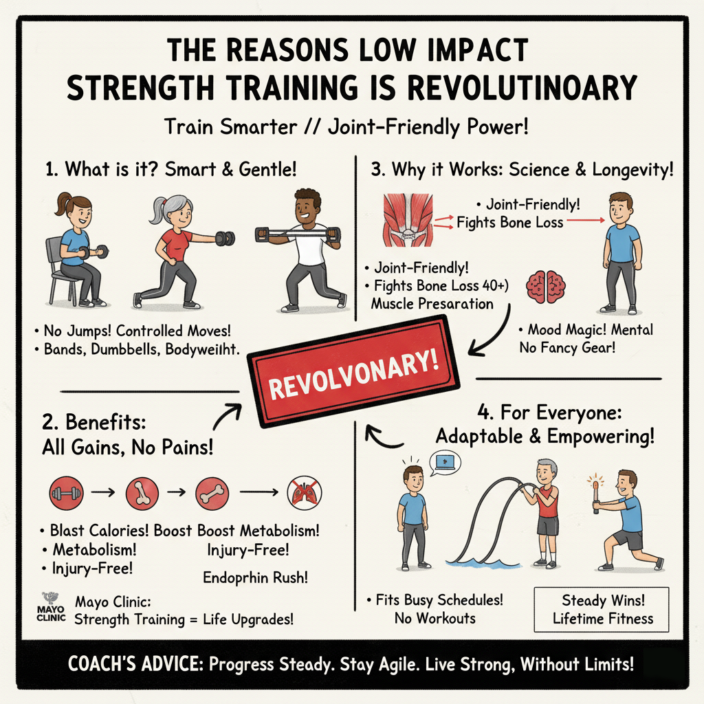 Building Muscle Without the Joint Drama: The Complete Guide to Low Impact Strength Training