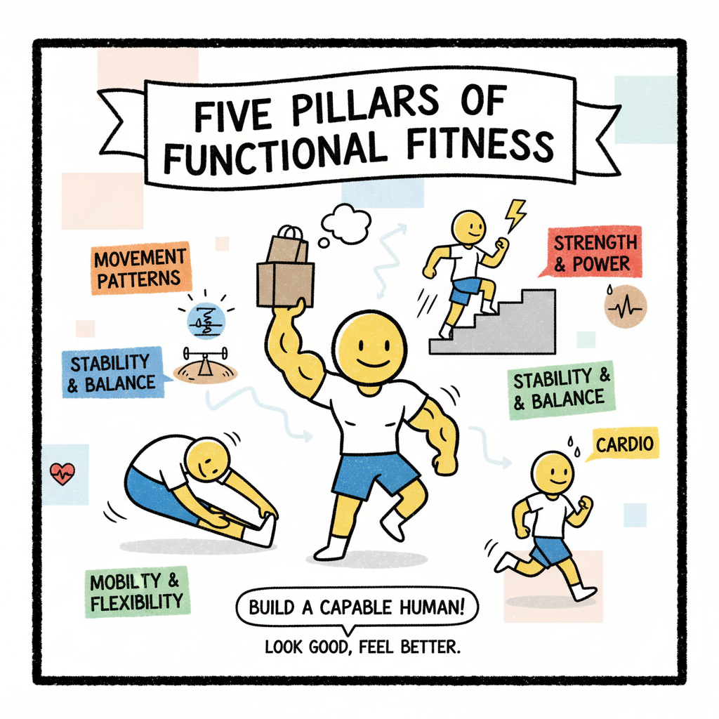 Beyond Bicep Curls: The Real Pillars of Functional Fitness